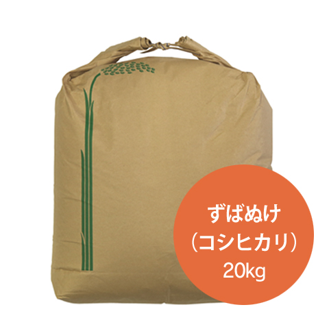 ずばぬけ コシヒカリ（特別栽培米）　玄米20kg